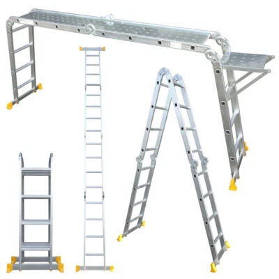 ABBEY LADDERS Abbey Aluminium Multi-purpose Ladders 3.4m & 4.4m