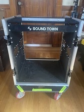 Sound Town 12sp Heavy Duty Rack Case w Casters