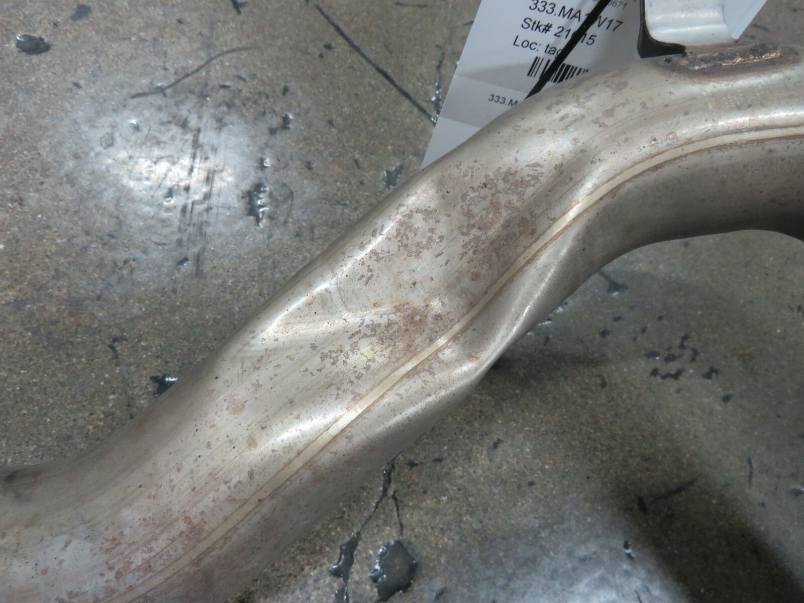 Maserati Levante, LH, Left, Muffler, Used, Dented, P/N 670038671
