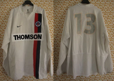 Maillot PSG Paris Saint Germain Thomson 2002 porté #13 Nike Manche longue - XL - Photo 1/4