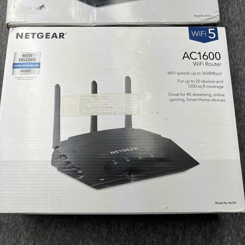 2x NETGEAR WiFi Router R6330 - AC1600 Dual Band, 1600 Mbps - Picture 2 of 6