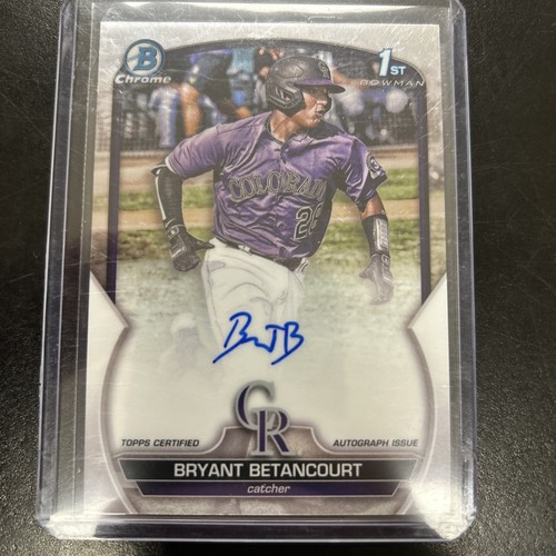 2023 Bowman Chrome - Prospect Autographs #CPA-BB Bryant Betancourt (AU, RC)