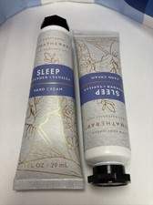 2 Bath Body Works SLEEP Shea Butter Hand Cream Tube 1oz LAVENDER VANILLA