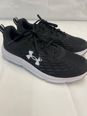 Size 10.5 - Under Armour Charged Assert 10 Black White Comfort Deluxe