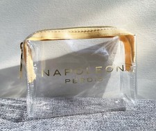 Napoleon Perdis Gold see through waterproof Makeup Cosmetic Bag / Pouch / Case