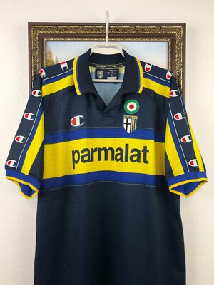 parmalat ユニホーム 1999年物 Parma Away football shirt 1999 Maglia Soccer Jersey Rare Trikot