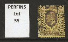 GB PERFIN - Lot 55 - KEVII 3d d.purple/orange-yell "R & Co Ld" - fair condition