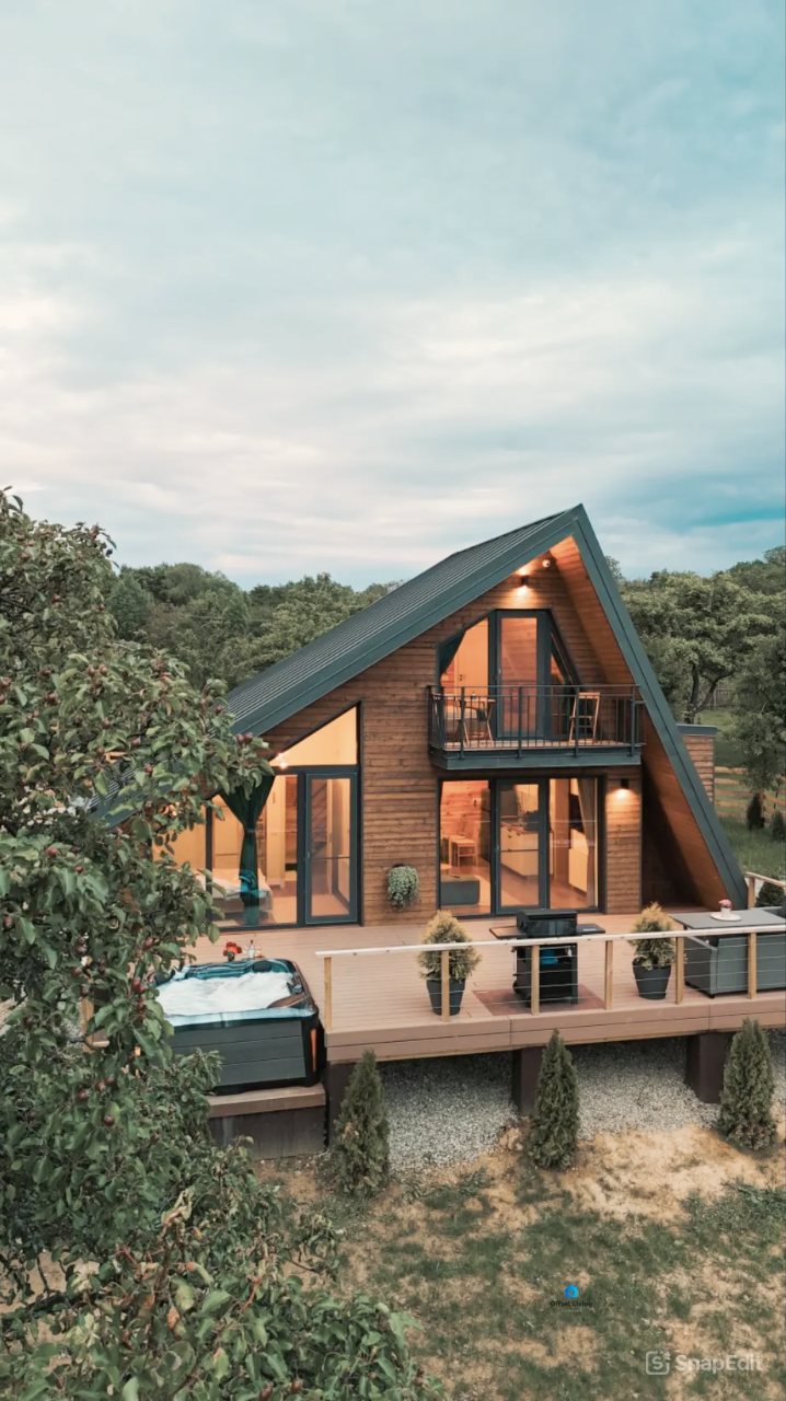 Kio 74 - Insulated Prefabricated Cabin KIT for Versatile Living & Commercial Use