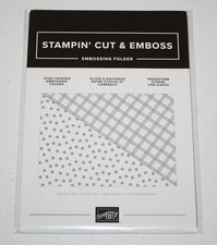 Stampin Up Retired STAR-CROSSED Embossing Folder NEW