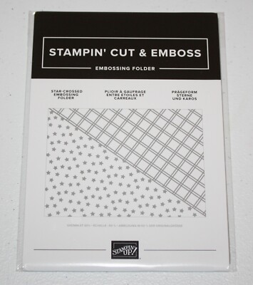 Stampin Up Retired STAR-CROSSED Embossing Folder NEW | eBay