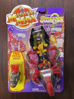 Mighty Max Stings Scorpion with Dread Head | eBay