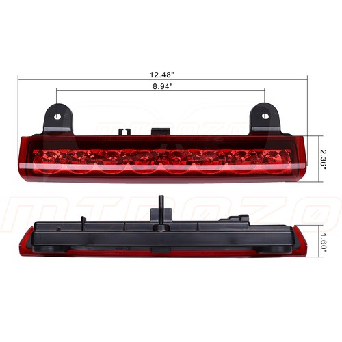 LED 3rd Third Brake Tail Light Chrome for 2000-2006 Chevrolet Suburban GMC Yukon - Foto 4 di 8