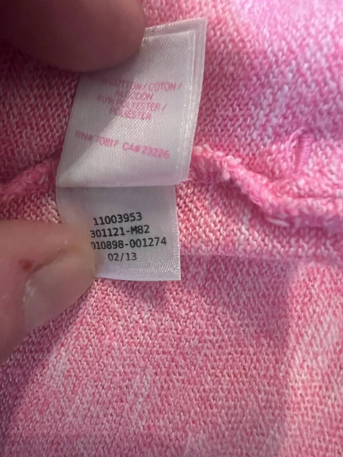 UNDERCOVER Felpa con cappuccio rosa Victoria Secret donna taglia XS rosa con cappuccio cerniera intera