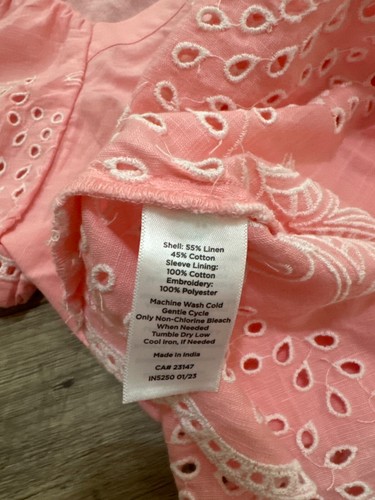 Talbots Damen rosa Shirt Gr. M Öse / bestickt - Bild 4 von 5