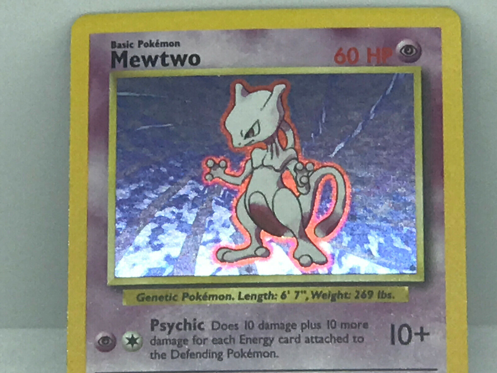 Mewtwo‑Holo 1999 Pokemon TCG Base Set Shadowless #10/102 - Novelship