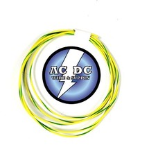 AUTOMOTIVE WIRE 22 AWG HIGH TEMP TXL WIRE YELLOW WITH GREEN STRIPE 25 FT COIL