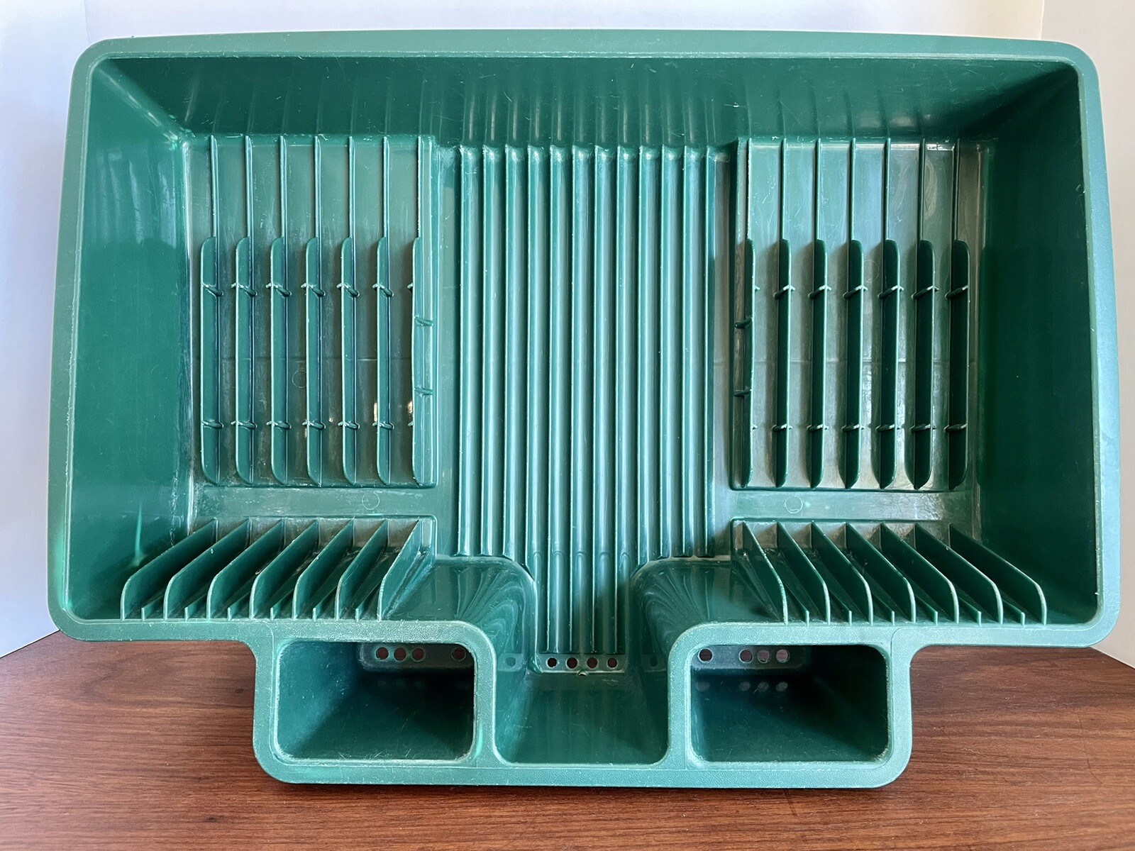 RARE Vtg Kitchen Rubbermaid Dish Drainer Drying Rack And Silverware