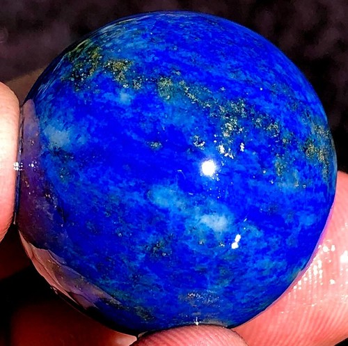 1.18"40-45g 2PC TOP! NATURAL Pretty Lapis Lazuli Quartz Crystal Sphere ll008