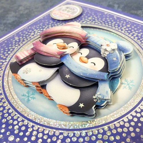 Hunkydory Crafts- Delightful Penguins Decoupage Card Kit - CONCEPT125 - Picture 2 of 9