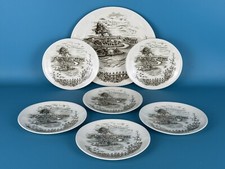 Johnson Bros Ceramica Inglese Servizio Piatti Ovali X6 Decoro “The Road Home”