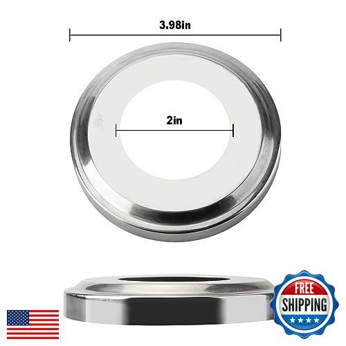 4er Pack Poolleiter Rosetten - Edelstahl Rosettenplatten für 2" Ing - Bild 2 von 5
