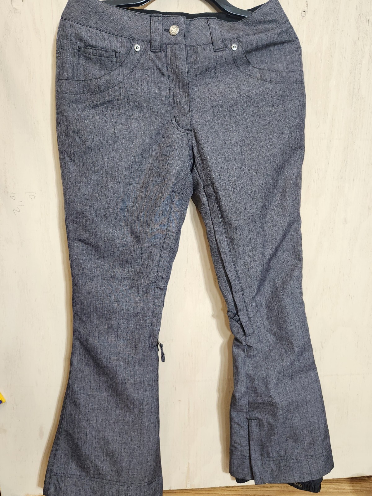 Powder Room X5 10,000 Ski Snow Board Pants Women's Small Gray Lined XS