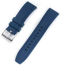 Quick Release Rubber Watch Strap Band FKM 20mm 22mm 24mm.
