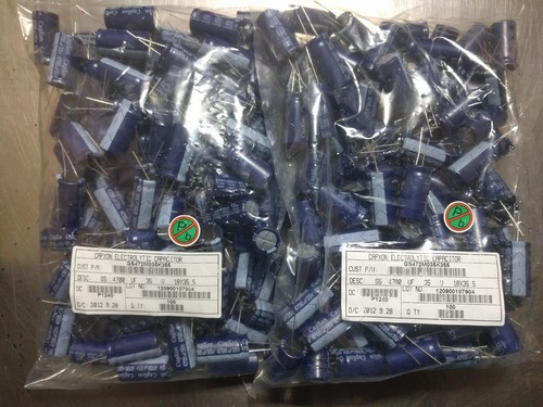 4700�f 35v Elko GS472M035K355 Pth Condensatore Elettrolitico �18x35mm 5Pcs - 第 1/1 張圖片