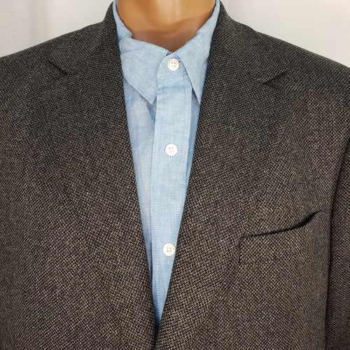 Brooks Brothers Blazer 42R Notch Lapel Sport Coat Gray Ctr Vent Lambswool Italy - Picture 3 of 11