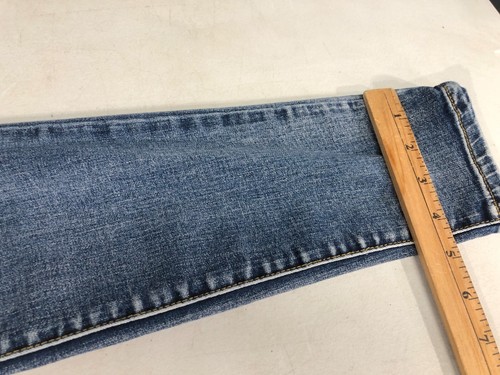 Ashley Mason Size 7 Distressed Womens Blue Denim Stretch Jeans - Foto 9 di 9