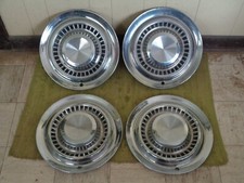 1956 Pontiac Hub Caps 15 Set Of 4 Wheel Covers Hubcaps 56
