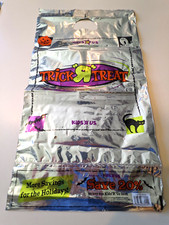 Vintage 2000's TOYS R US Trick OR Treat 2 Sided HALLOWEEN CANDY BAG 11.5" X 21"