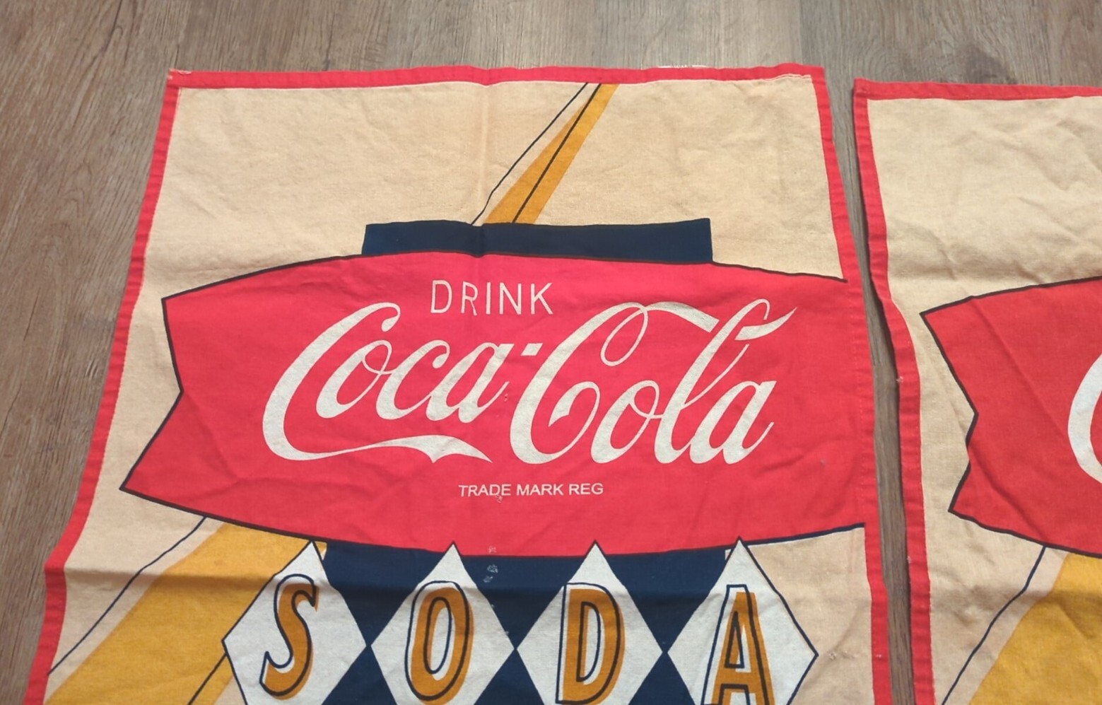 2 Rare Coca Cola Soda Drive Thru Open All Night We Never Close Place Mat Towel