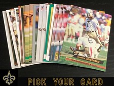 🏈 YOU PICK ONE 🏈 MORTEN ANDERSEN 1991 - 1994 football card single SAINTS / MSU