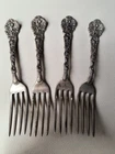 Four Antique 1888 Sterling Silver 925 Forks Versailles Pattern GORHAM 214g