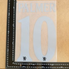 Cole PALMER #10 2025-2026 Adult Size European & Cup silver Away Nameset Chelsea