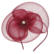 Floral Fascinator Hat Headband Hair Clip Wedding Tea Halloween Party Costume