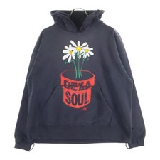 SAINT MICHAEL 25AW XDE LA SOUL DLS_HOODIE X Delasoul Distressed Pullover Used 65