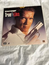 True Lies Laserdisc , rated R, 2 disc set, Schwarzenegger, Curtis