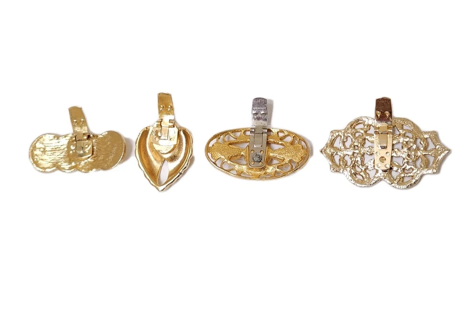 LOTE BROCHE BROCHE PERLA FILIGRANA ORNAMENTADO AZUL FIRMADO ACCESORIOS ROPA MUJER Foto 3 de 4