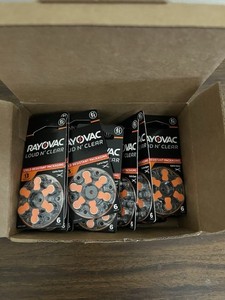 (20) Packs Rayovac LOUD N’ CLEAR Size 13 Hearing Aid Batteries | 8 Count | 10/27