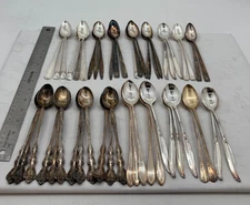 Lot of 50 Assorted Silverplate Iced Tea Spoons - Lot#318