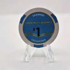 Grand Hotel Resort Casino Shawnee Oklahoma 2025 $1 Casino Chip 'NEW RELEASE'