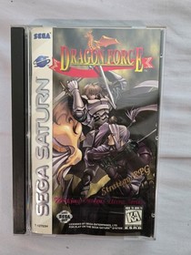 Dragon Force Working Designs Sega Saturn COMPLETE CIB FOAM MANUAL REG CARDBOARD 