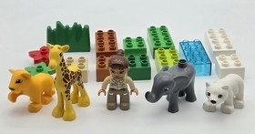 Lego DUPLO Baby Zoo #4962 Retired-Polar bear/Giraffe- 18pcs COMPLETE Set- NO BOX