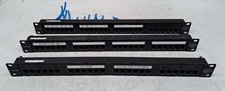 Lot of 3 Commscope Uniprise Cat5E 24 port patch panel