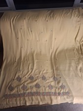 3-Piece South Asian Embroidered Suit - Georgette Salwar Kameez - Pastel/Gold