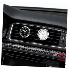 2pcs Luminous Car Clocks For Dashsmall Clocks Battery Operated- Blackwhite