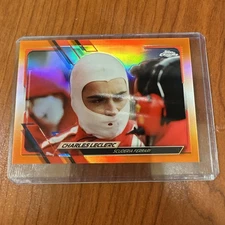 2021 Topps Chrome F1 Charles Leclerc Orange Red Refractor #25 Ferrari SSP