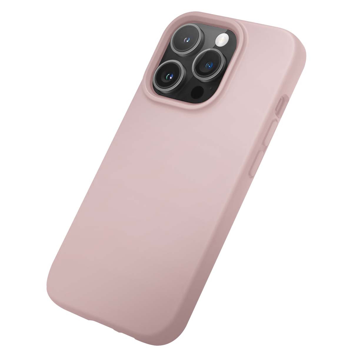 Coque silicone iPhone 14 Pro Max rose Jaym avec doublure microfibre anti-rayures - 3